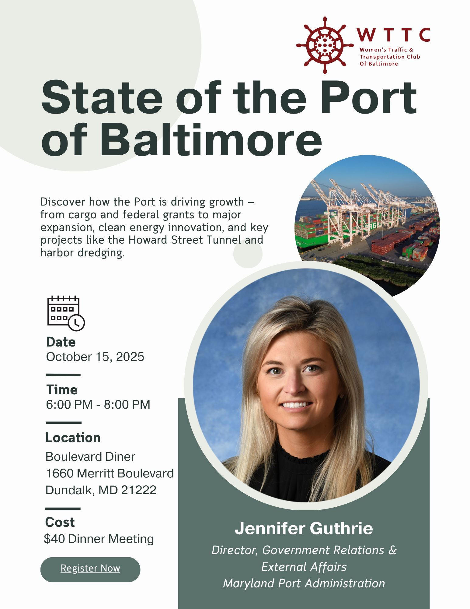 WTTC State of the Port of Baltimore WTTC State of the Port of Baltimore