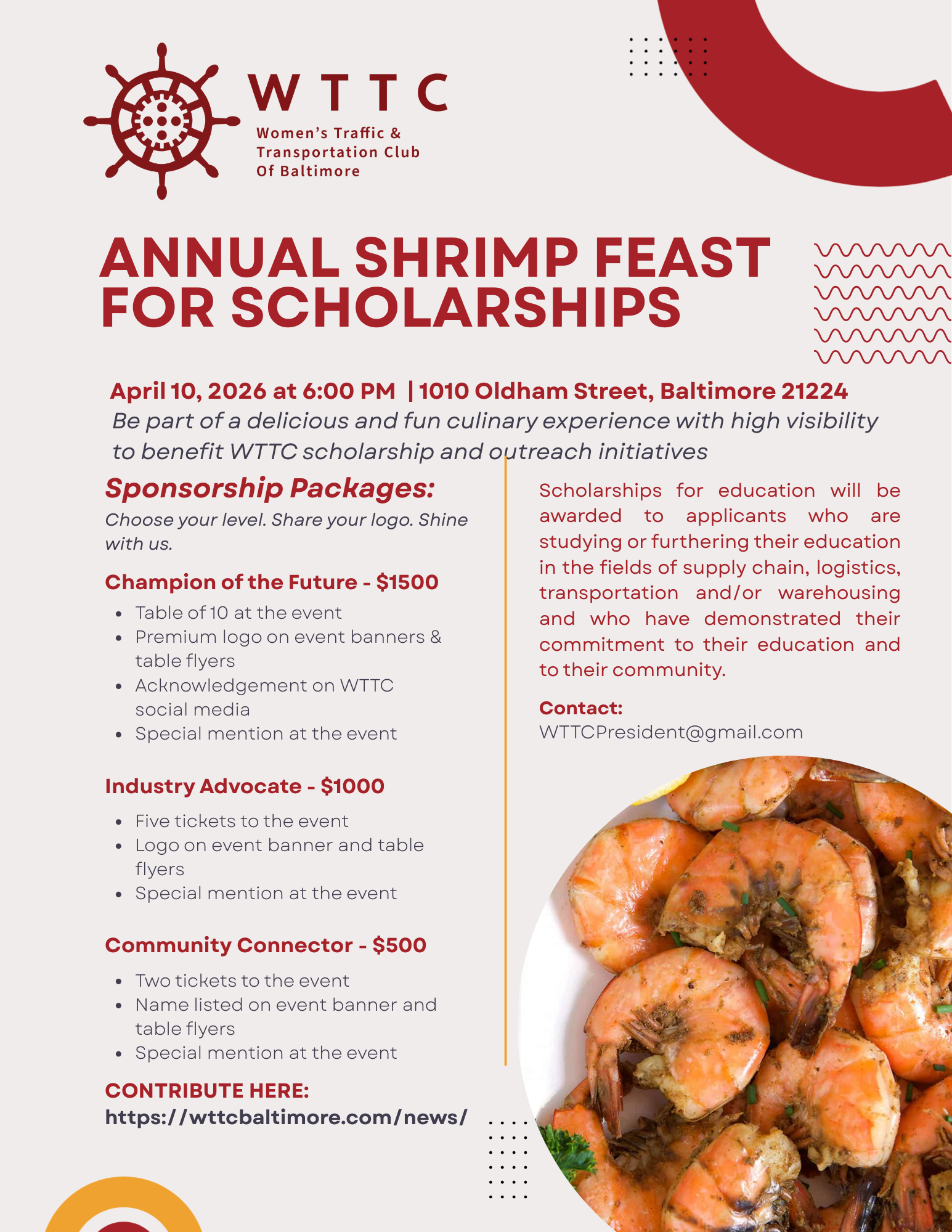 WTTC Annual Shrimp Feast for Scholarships_final